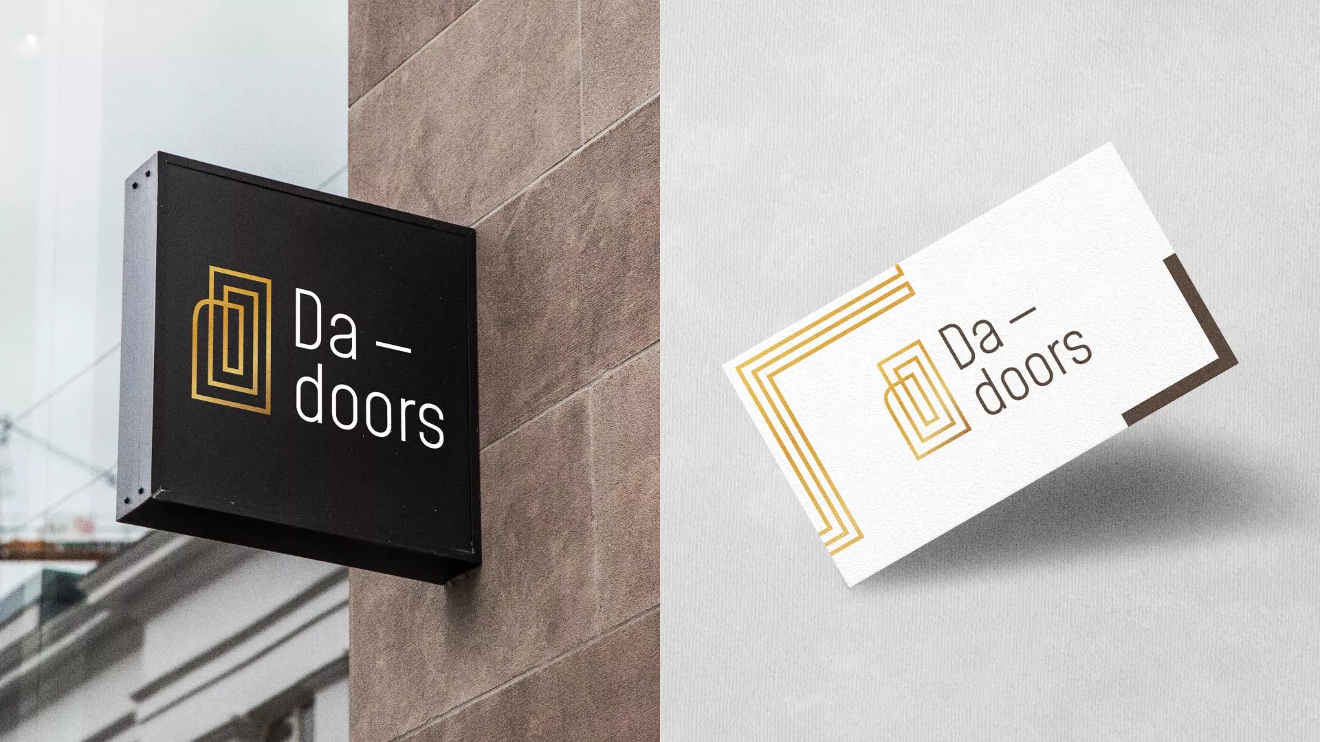 Разработка логотипа для компании «DA-DOORS» в Верхоянске